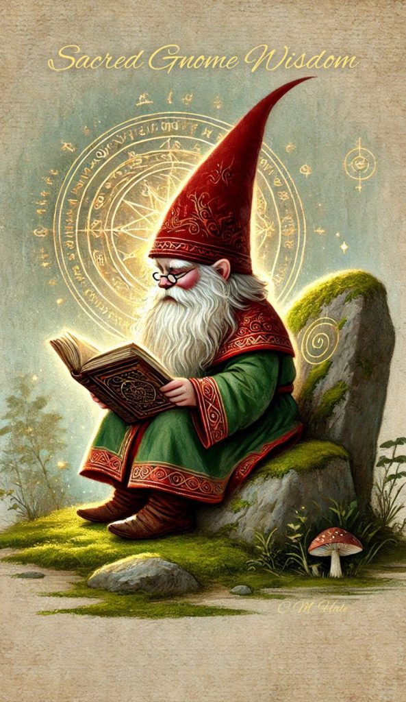 sacred gnome wisdom back of card